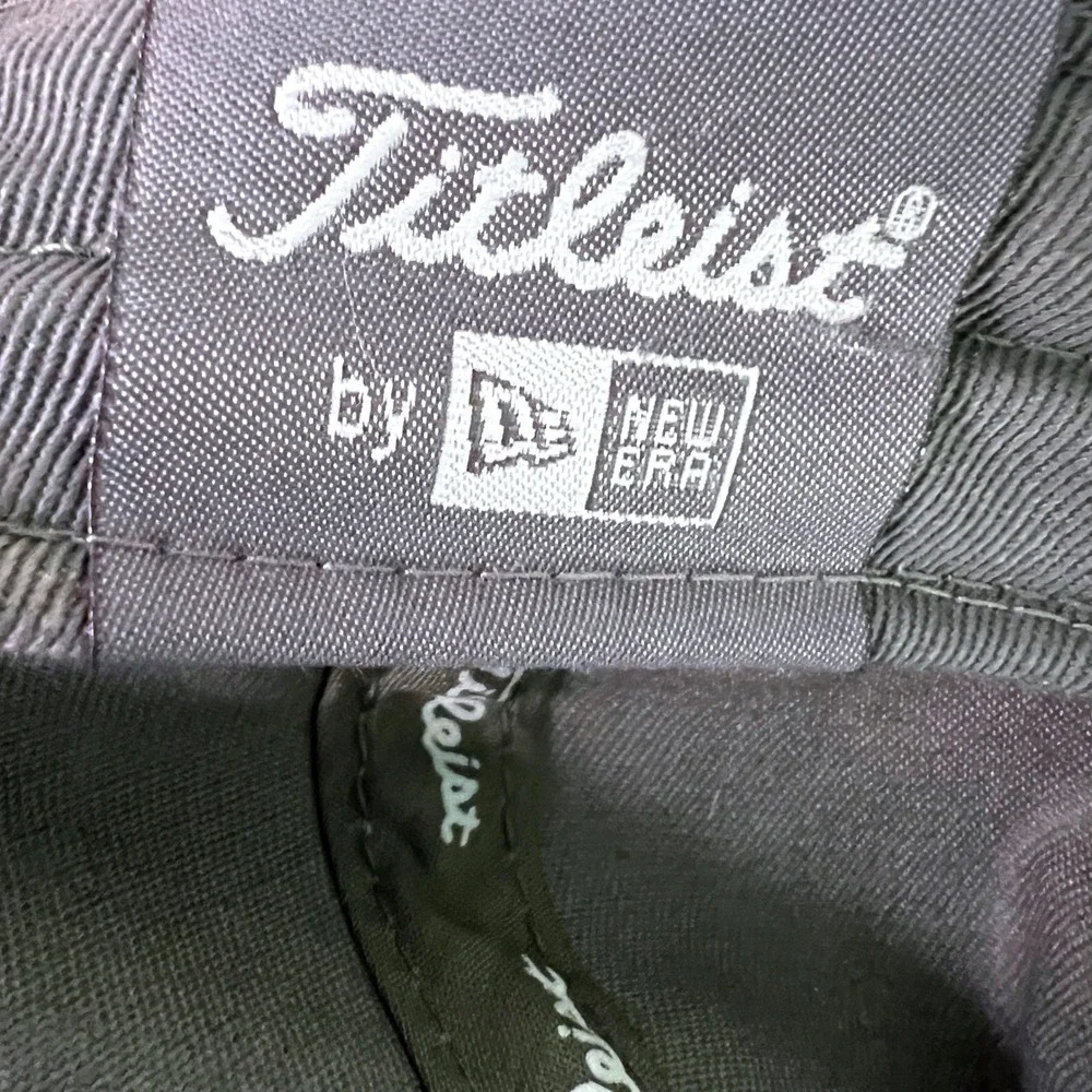 Titleist Golf Hat OSFM Mens Adjustable New Era FJ Logo Olive Green Baseball Cap